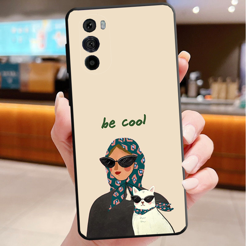 Phone Cases Motorola Edge 2025 - Cute Cat Cartoon Phone Case For