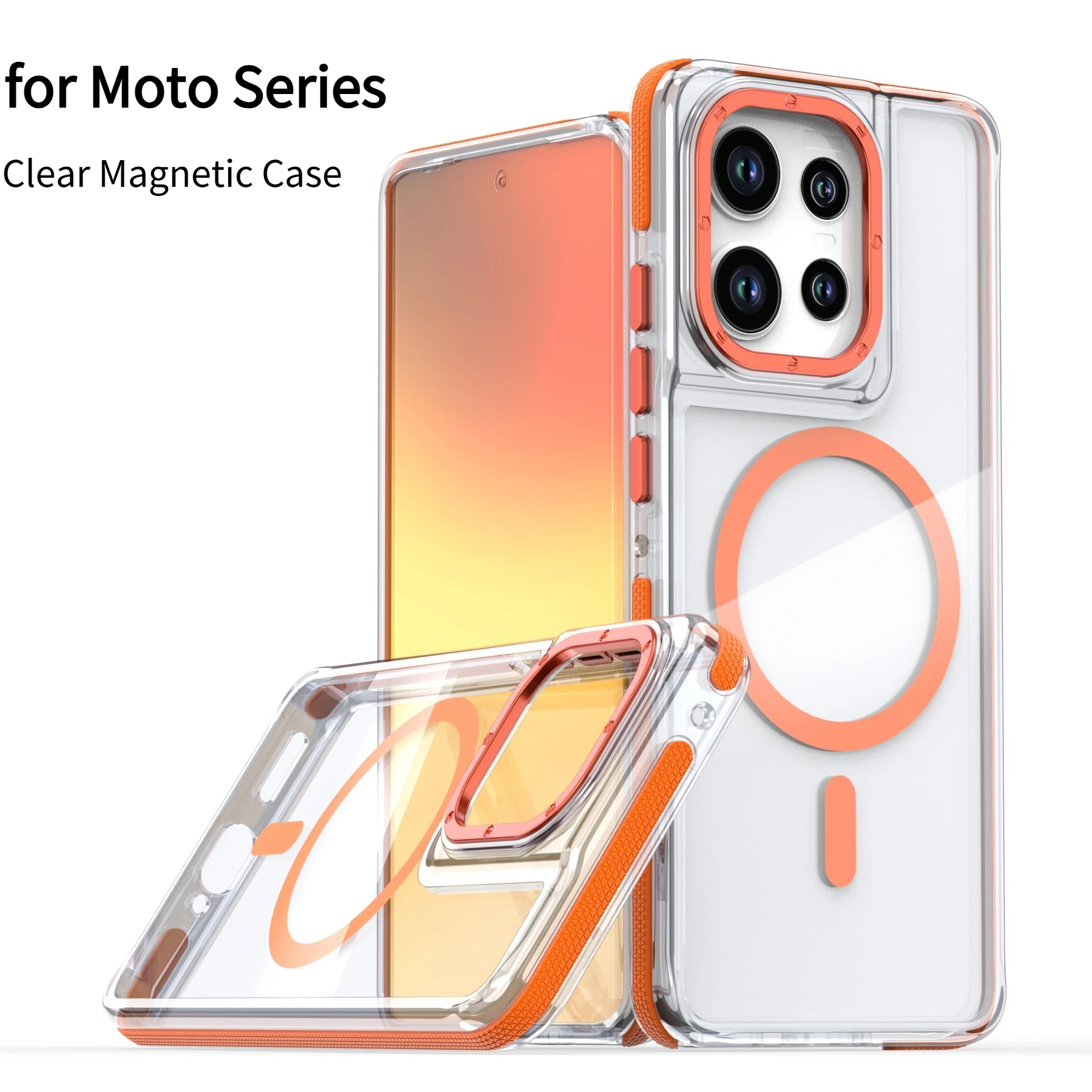 Phone Cases Motorola Edge 2025 - Luxury Shockproof Transparent Phone Case for