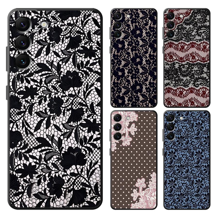 Phone Cases Black - Black Sexy Lace Case for Samsung