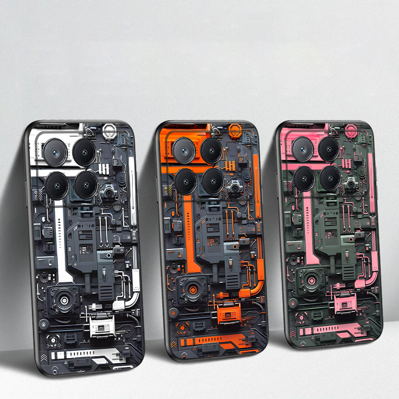 Phone Cases Yellow - Yellow circuit board For Xiaomi Poco