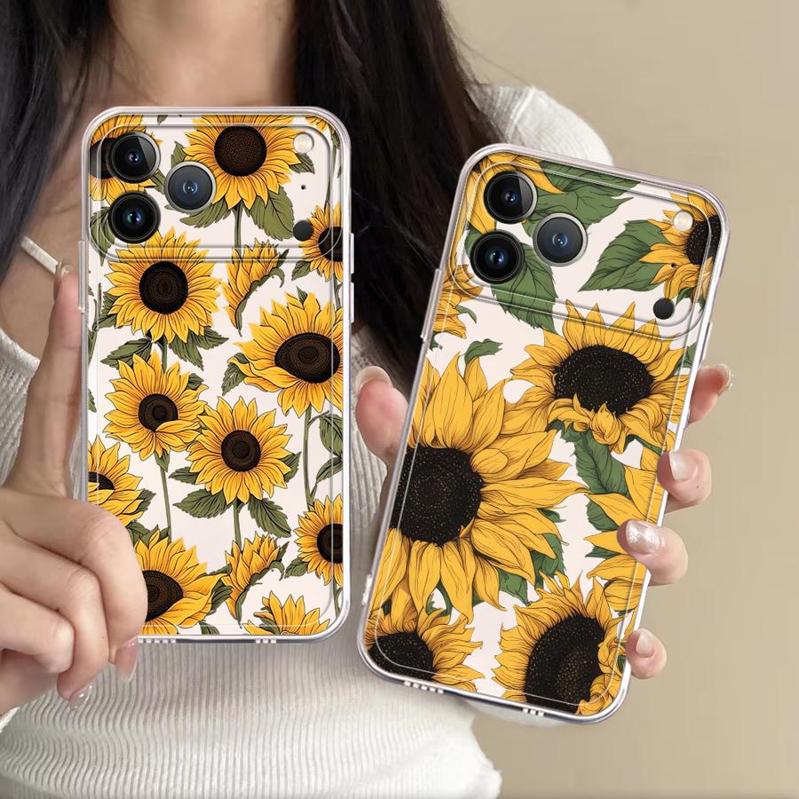 Phone Cases Xs - Cute Sunflower Pattern Case for Apple