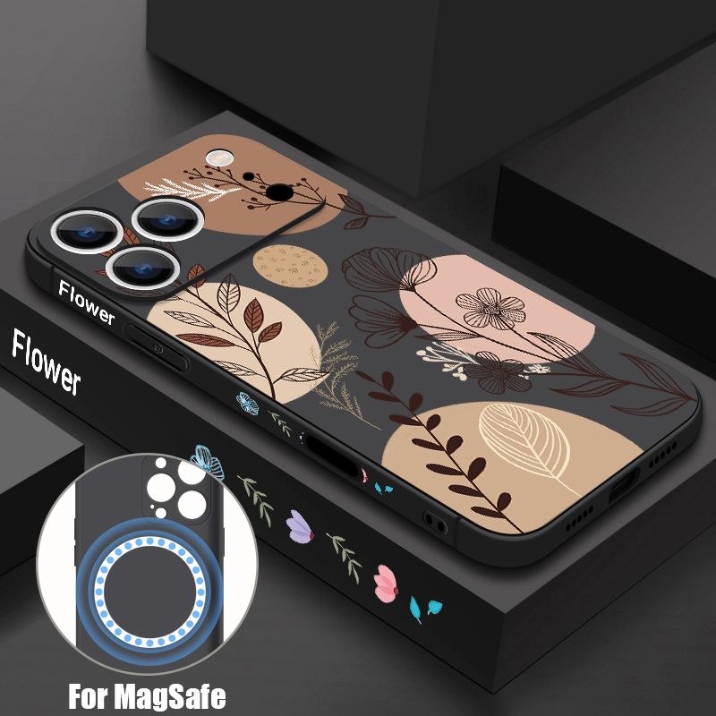 Phone Cases With Magsafe - Vintage Floral Case For iPhone 17