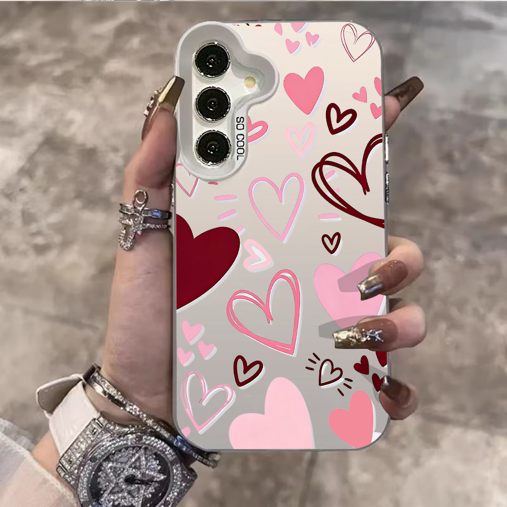 Phone Cases Galaxy S23 - Modern Romance Hearts Design For Samsung