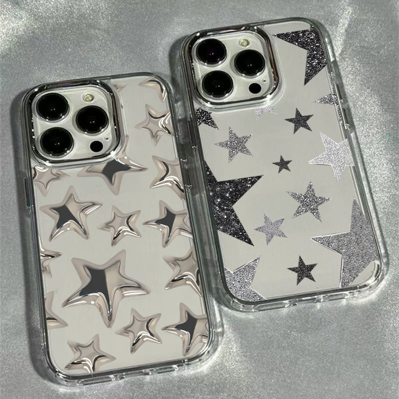 Phone Cases Galaxy S23 - Shining Star Trendy Pattern Transparent Phone