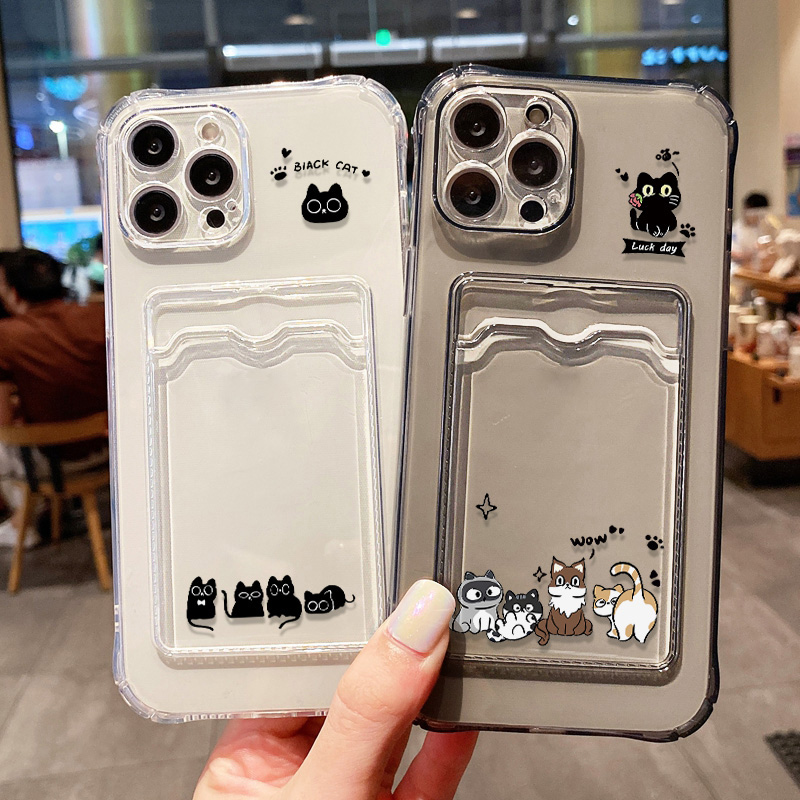 Phone Cases Black - Cute Black Cat Phone Case For