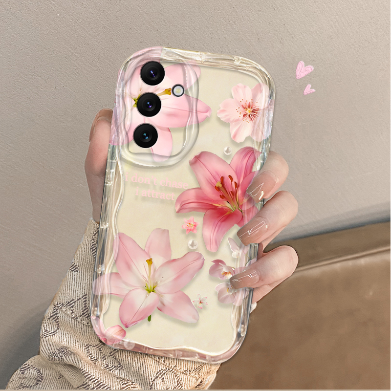 Beautiful Pink Lily Pattern Ph – Phone Cases Pink recenzja i cena