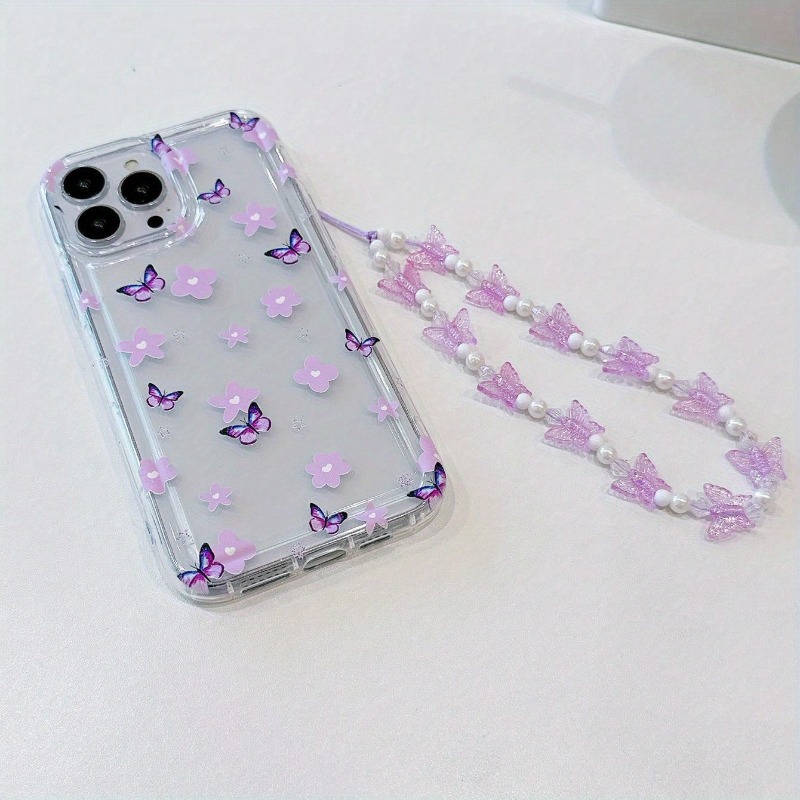 Lovely Butterfly Flower Phone  – Phone Cases With Charms recenzja i cena