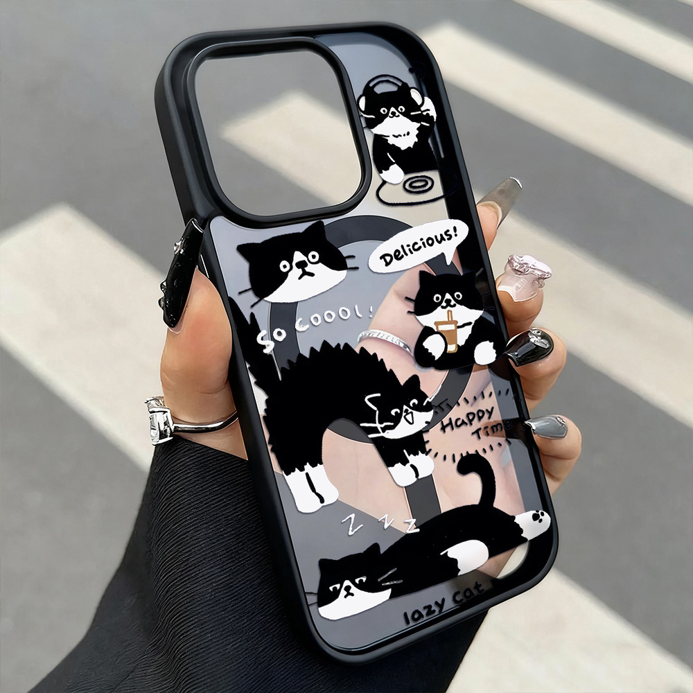 Funny Black Cat Wireless Charg – Phone Cases With Magsafe recenzja i cena
