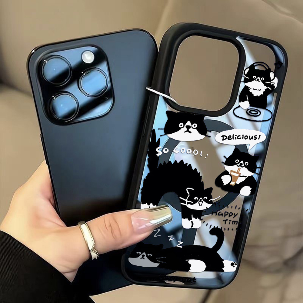 Funny Black Cat Wireless Charg – Phone Cases With Magsafe recenzja i cena