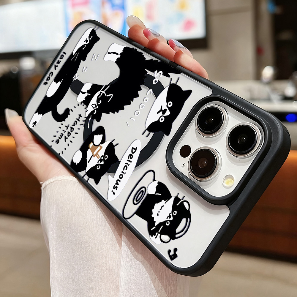 Funny Black Cat Wireless Charg – Phone Cases With Magsafe recenzja i cena
