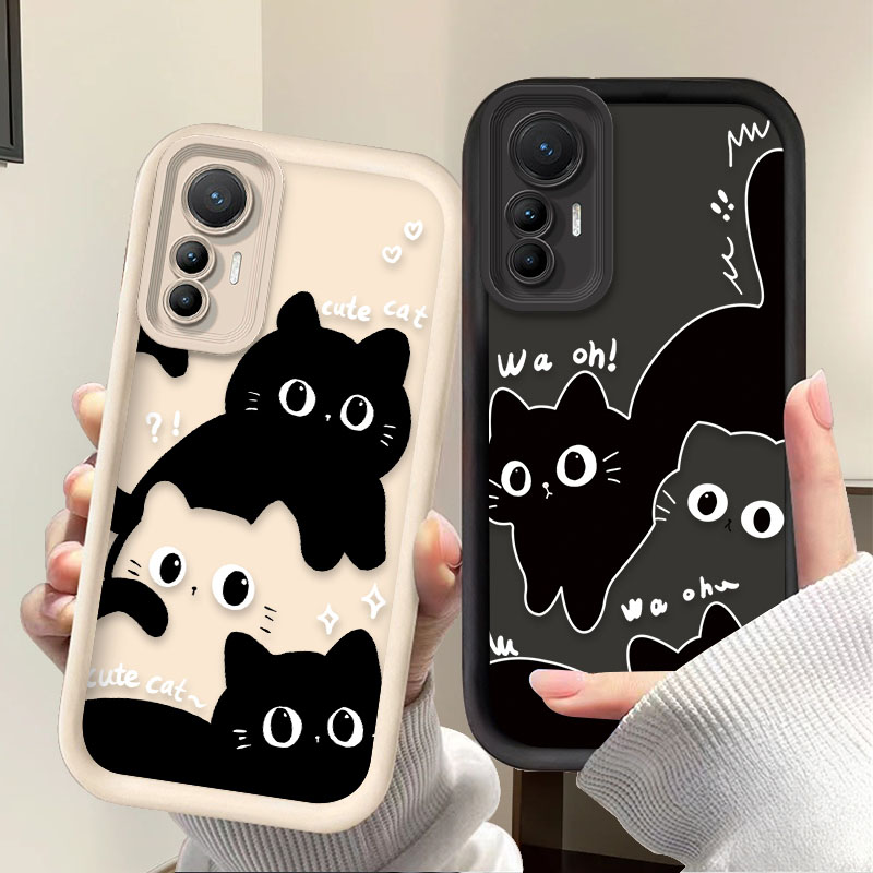 Lovely Black Cat Phone Case Fo – Phone Cases Black recenzja i cena