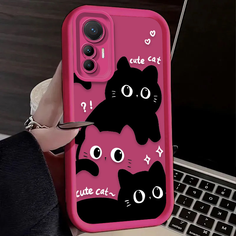 Lovely Black Cat Phone Case Fo – Phone Cases Black recenzja i cena