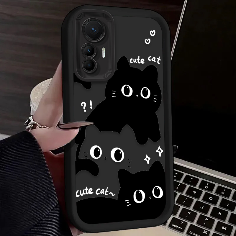 Lovely Black Cat Phone Case Fo – Phone Cases Black recenzja i cena