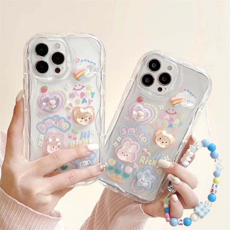 Clear 3D Bear Hang Case For OP – Phone Cases Aviation recenzja i cena