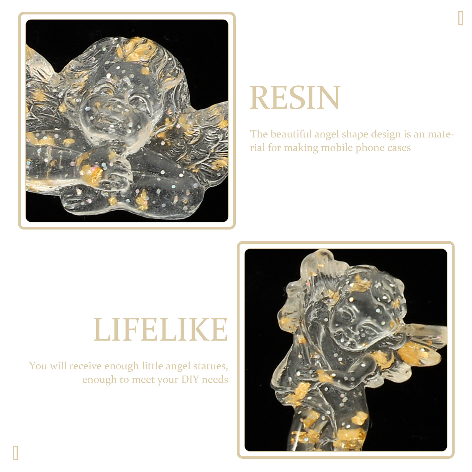 24Pcs Resin Flatback Angel Cha – Phone Cases With Charms recenzja i cena