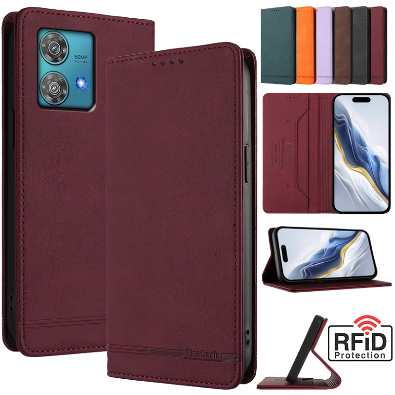 Leather Retro Anti-theft Walle – Phone Cases Motorola Edge 2025 recenzja i cena