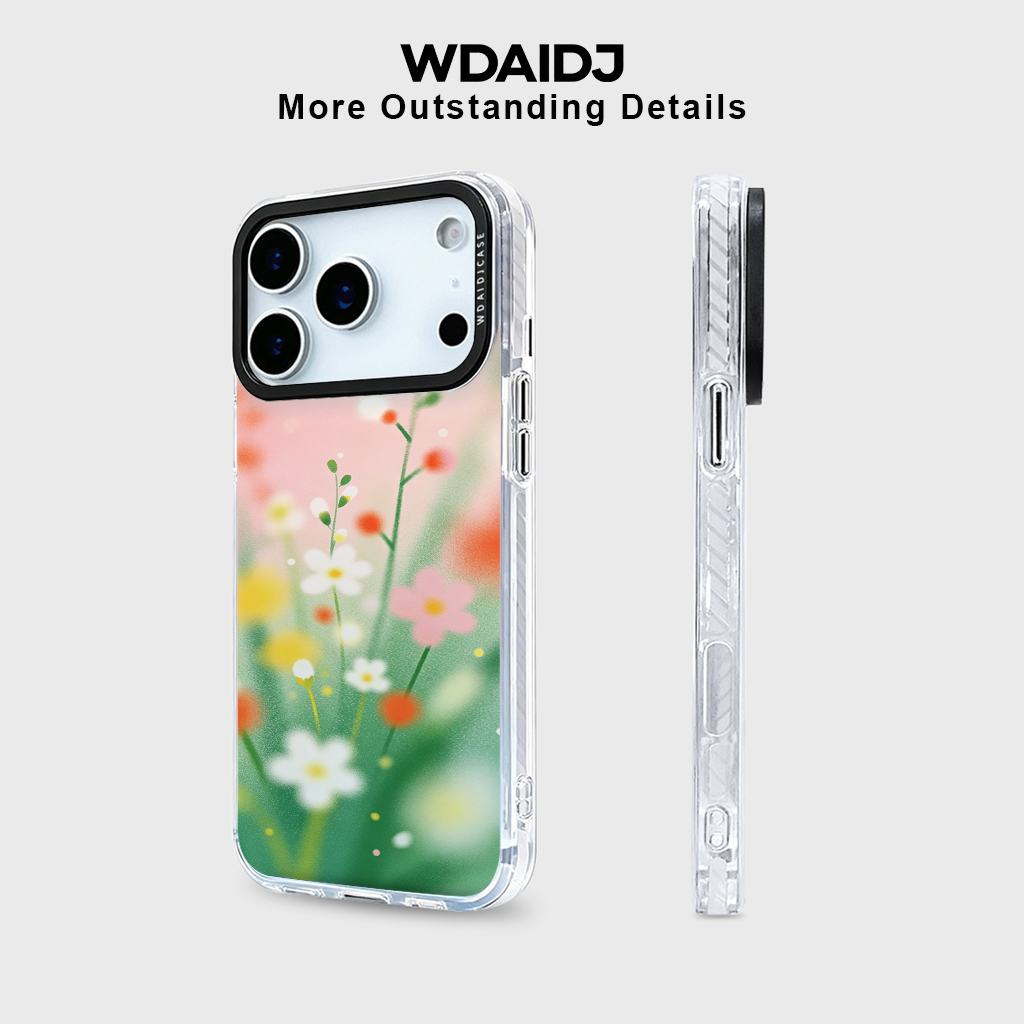 Dreamy Blurry Flower Print Cle – Phone Cases Yellow recenzja i cena