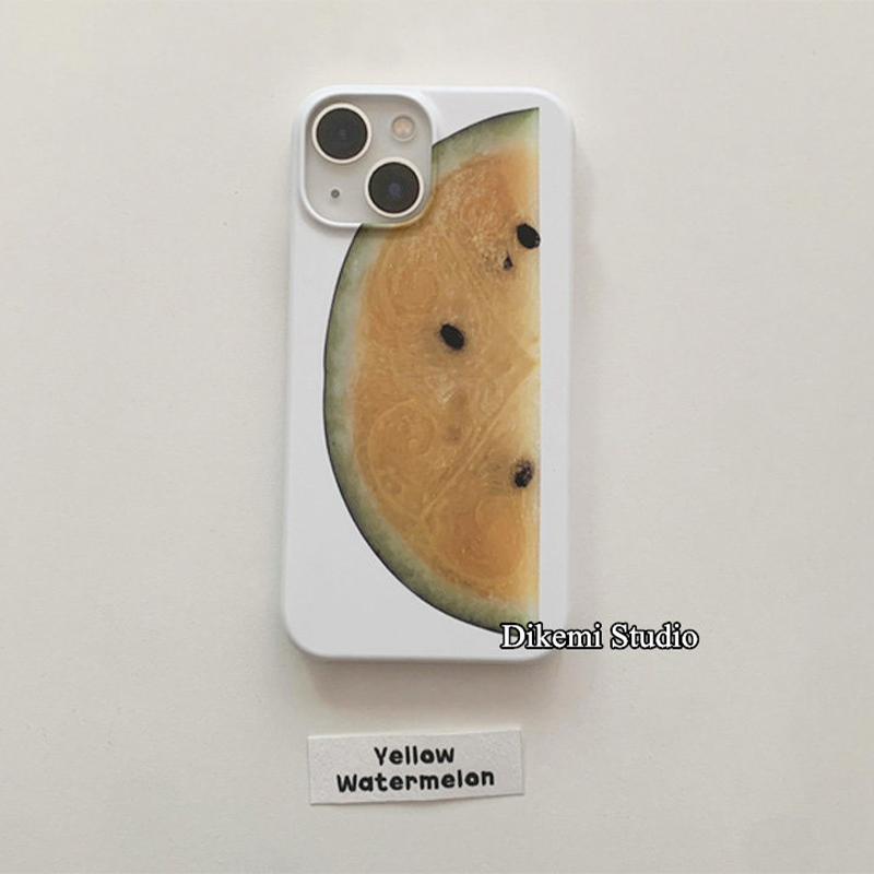 Korean Ins Cute Yellow Waterme – Phone Cases Yellow recenzja i cena