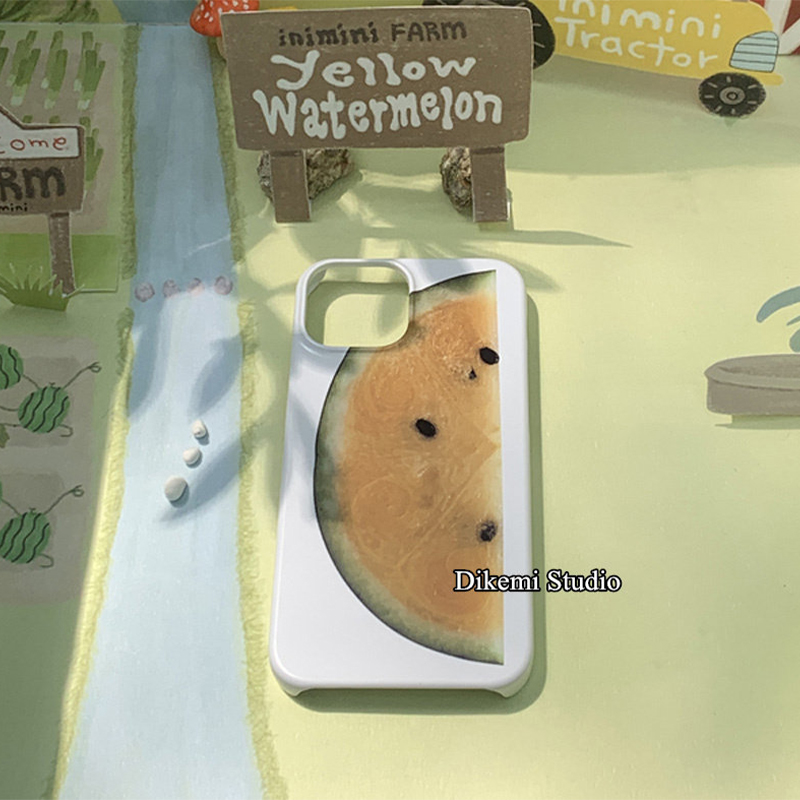 Korean Ins Cute Yellow Waterme – Phone Cases Yellow recenzja i cena
