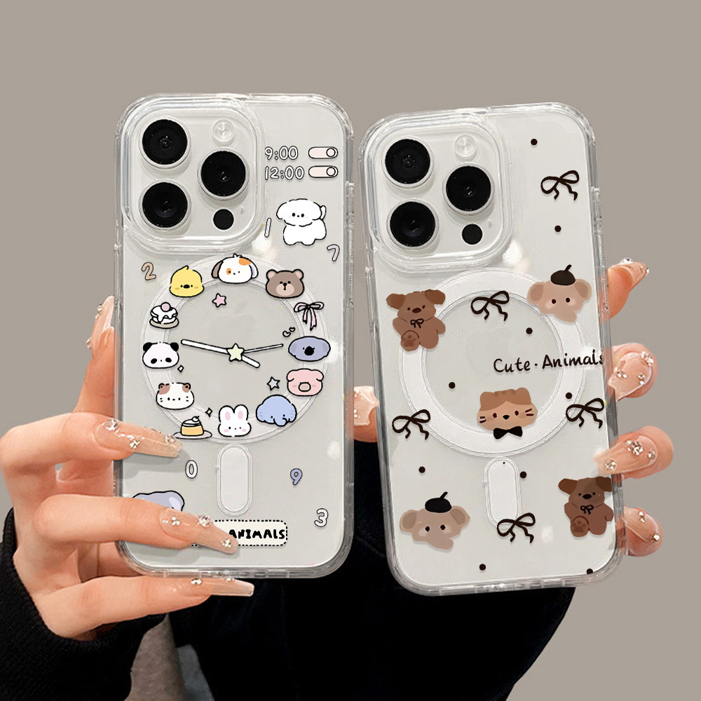 Cute Cartoon Animals Phone Cas – Phone Cases With Magsafe recenzja i cena