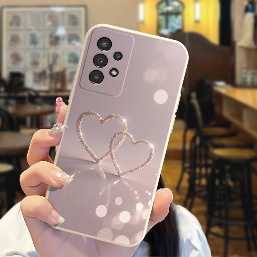 Heart-Shaped Pattern Silicone  – Phone Cases For Samsung S21 5G recenzja i cena