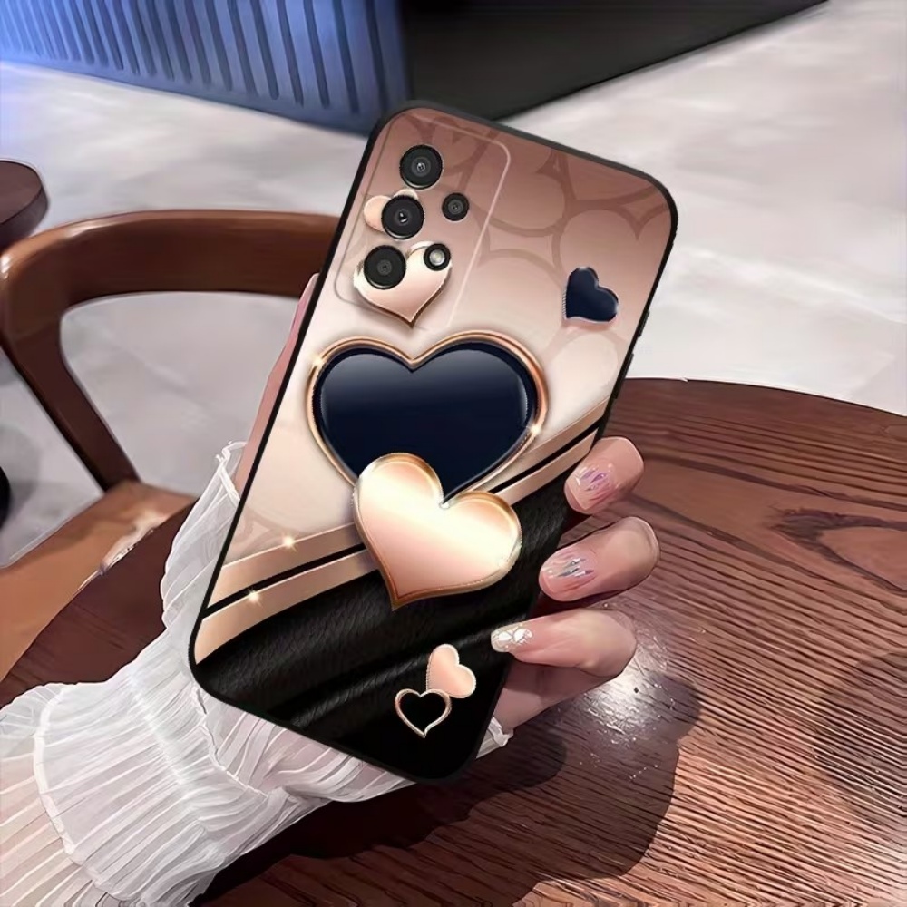Heart-Shaped Pattern Silicone  – Phone Cases For Samsung S21 5G recenzja i cena