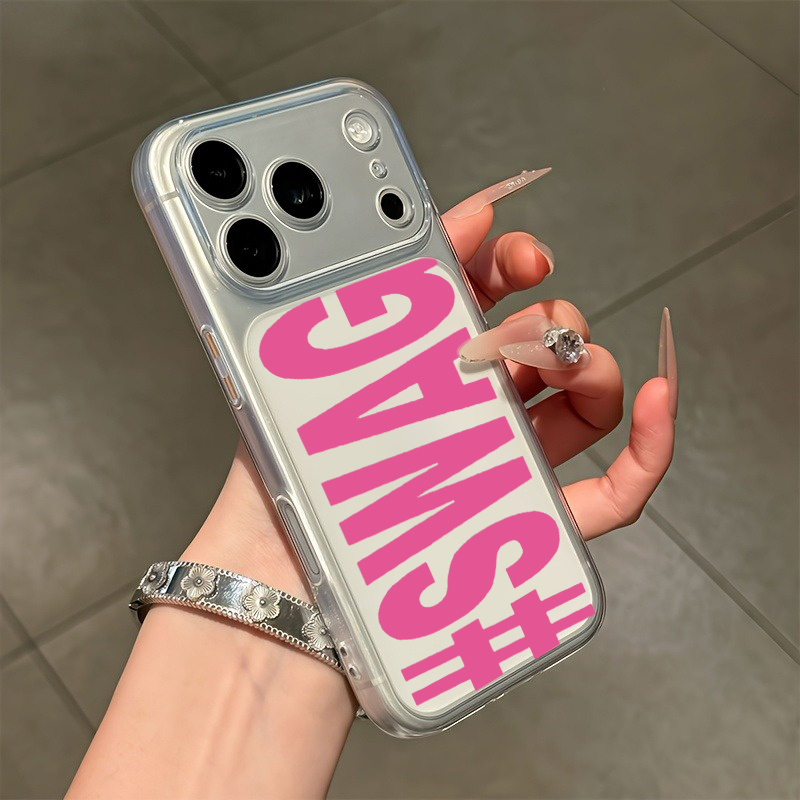 Hot Pink Black SWAG Letter Cle – Phone Cases Black recenzja i cena