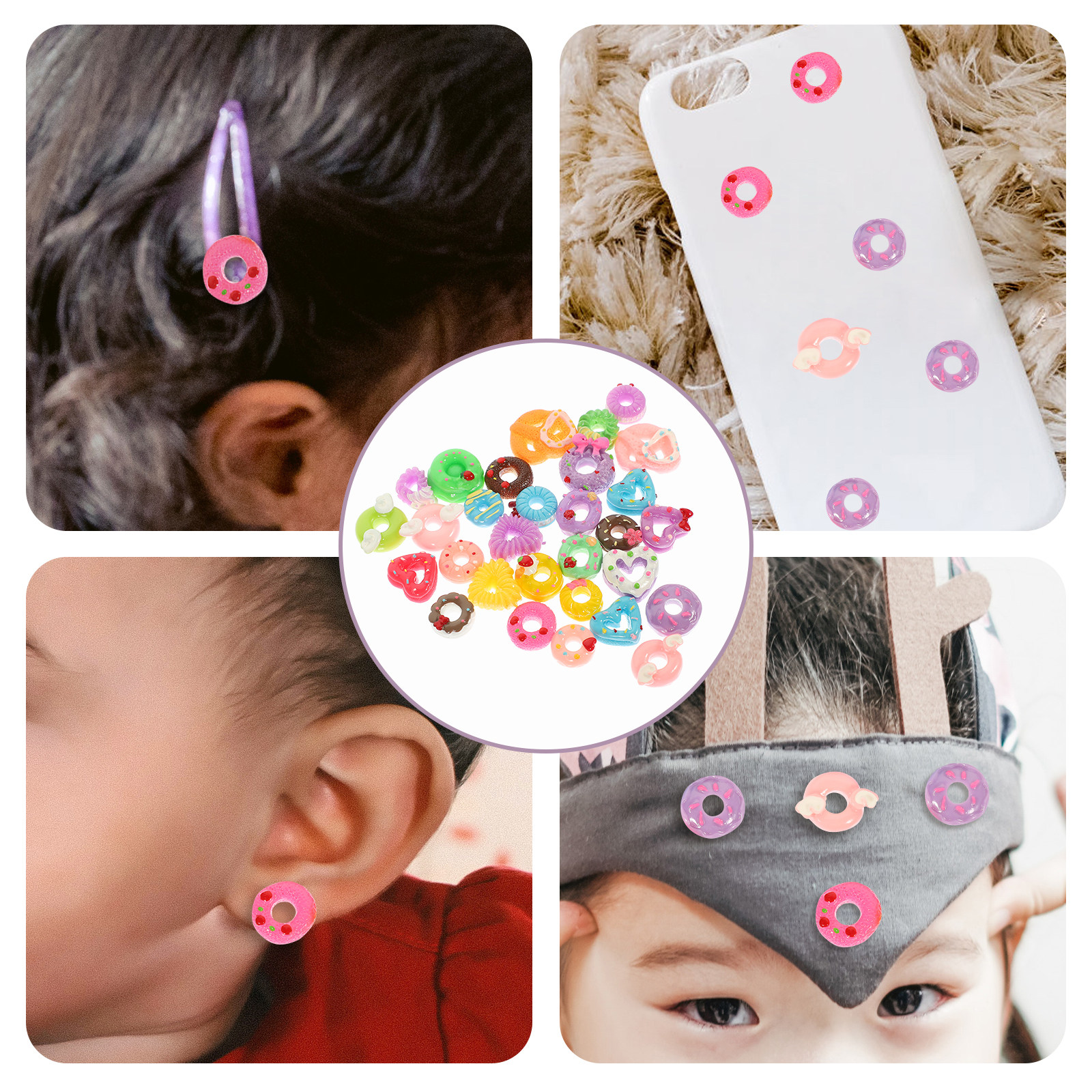 30Pcs Simulation Donut Resin C – Phone Cases With Charms recenzja i cena