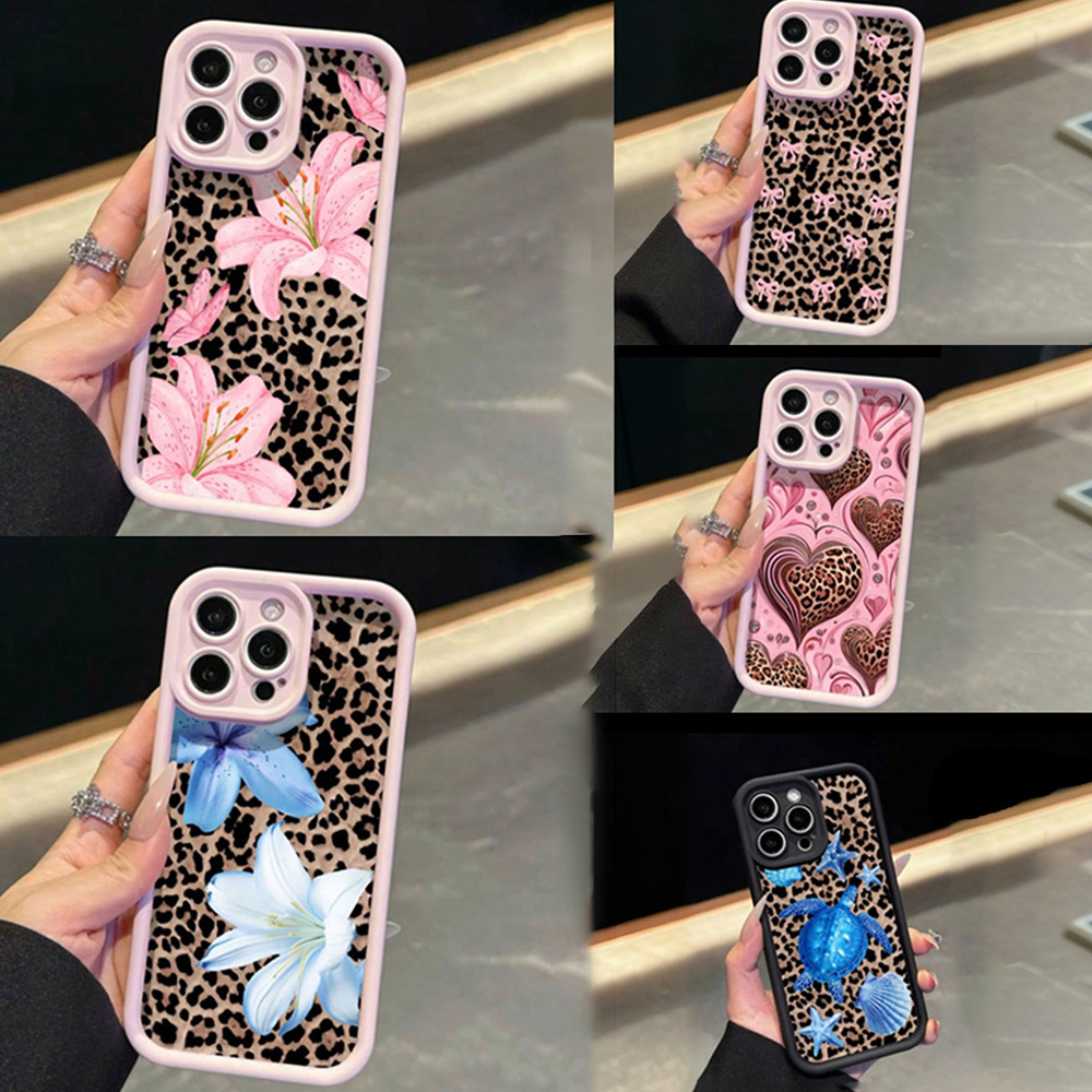 Pink Bow Lily Flower Leopard P – Phone Cases Pink recenzja i cena