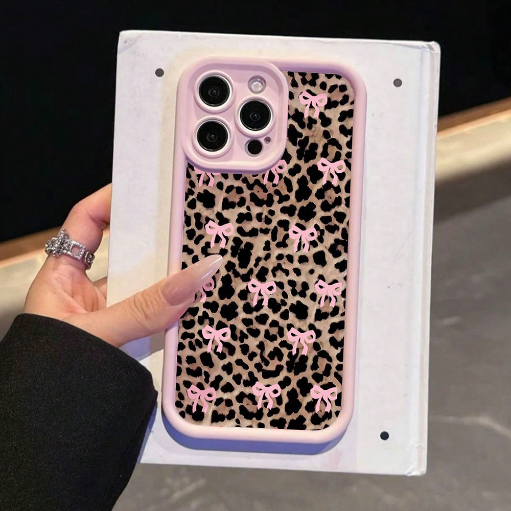 Pink Bow Lily Flower Leopard P – Phone Cases Pink recenzja i cena