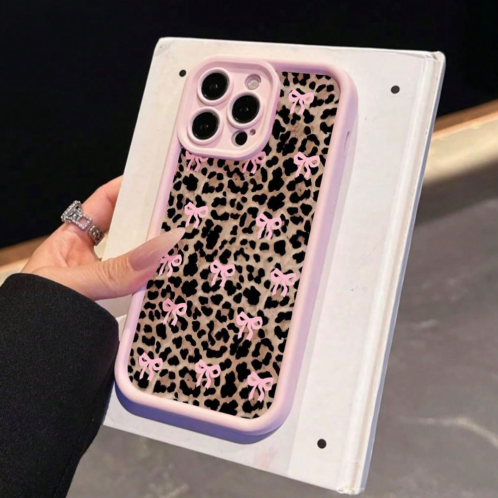 Pink Bow Lily Flower Leopard P – Phone Cases Pink recenzja i cena