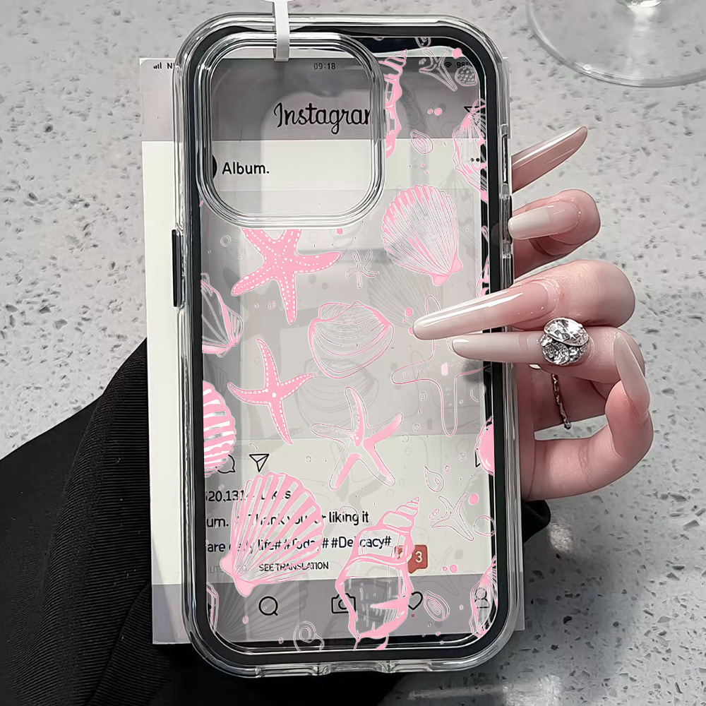 Summer Pink Seashell Clear Pho – Phone Cases Pink recenzja i cena