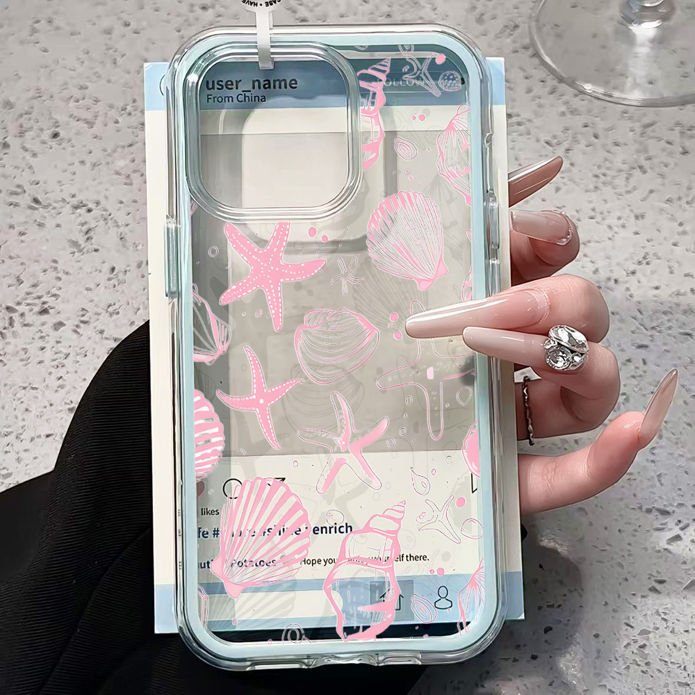 Summer Pink Seashell Clear Pho – Phone Cases Pink recenzja i cena