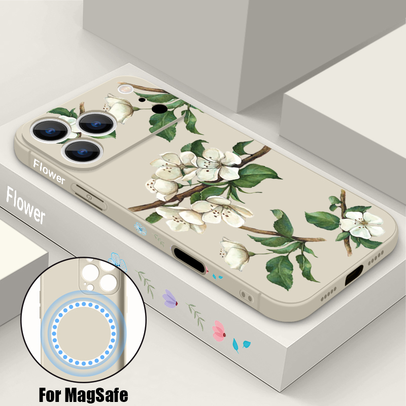 White Flower Case For iPhone 1 – Phone Cases With Magsafe recenzja i cena