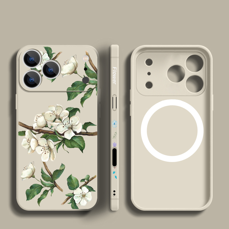 White Flower Case For iPhone 1 – Phone Cases With Magsafe recenzja i cena