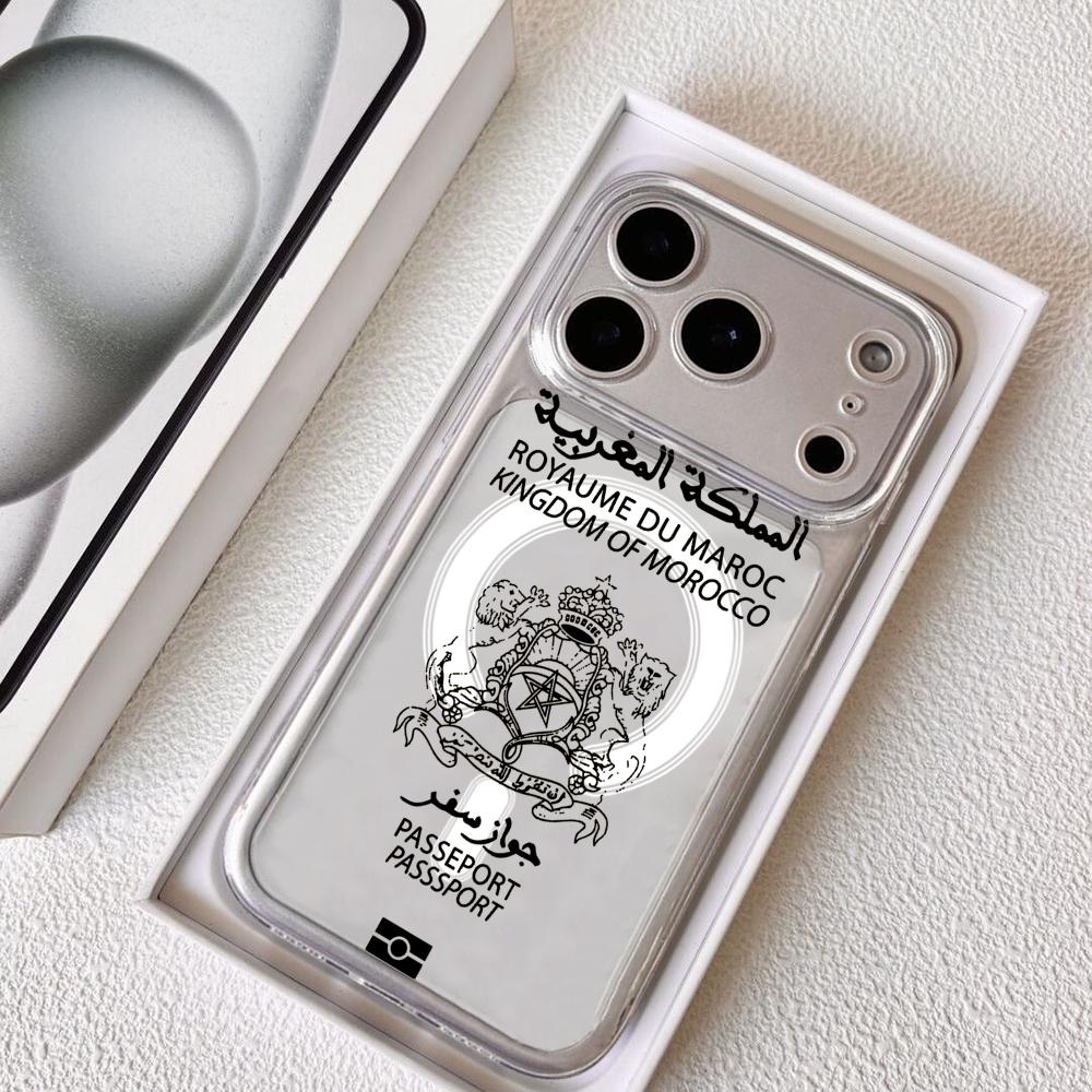 Cool Morocco Passport Phone Ca – Phone Cases With Magsafe recenzja i cena