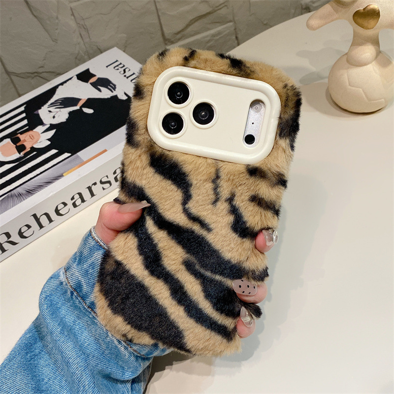 Luxury Zebra Pattern Fluffy Pl – Phone Cases For Iphone 12 Pro Max recenzja i cena