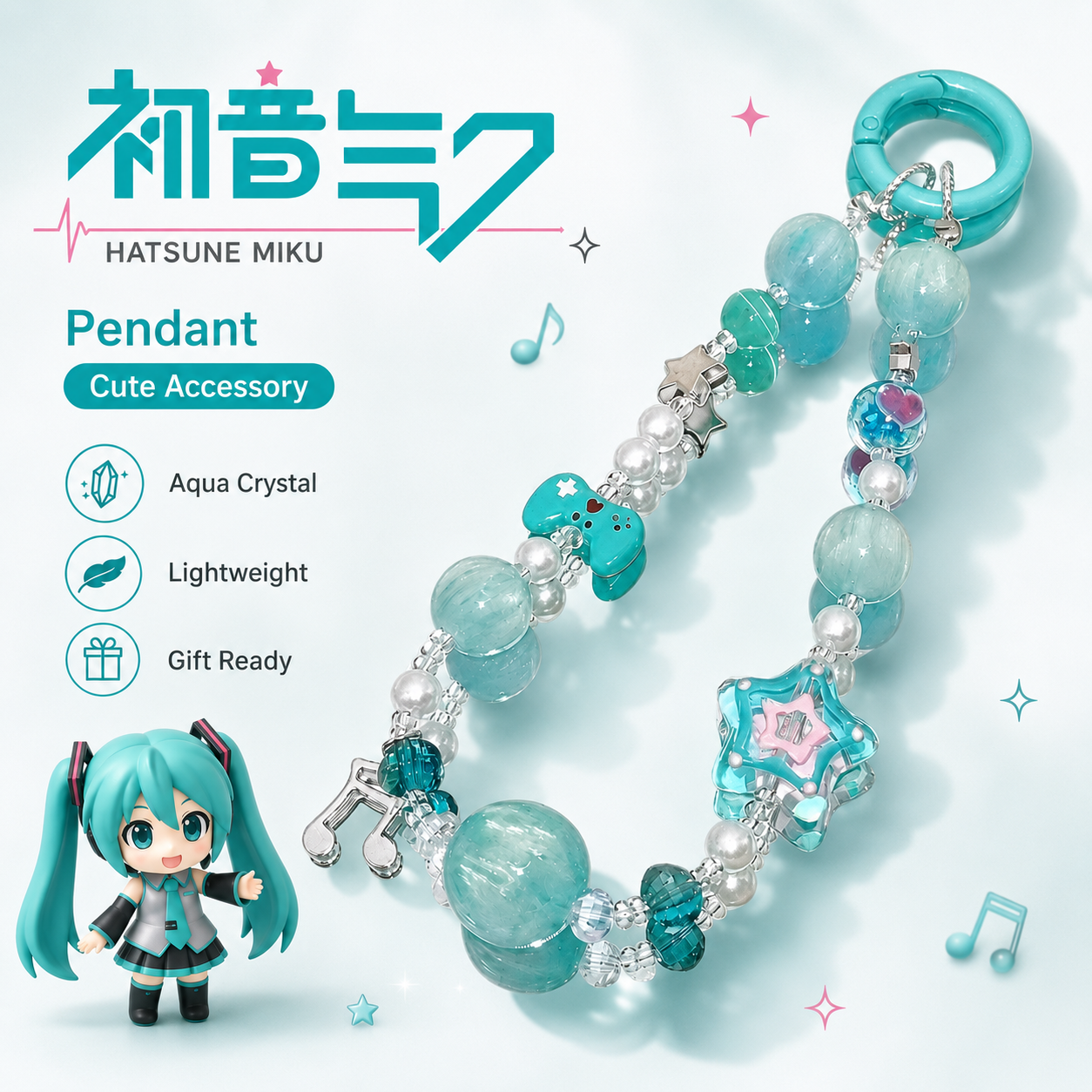 Hatsune Miku Phone Charm Cute  – Phone Cases With Charms recenzja i cena