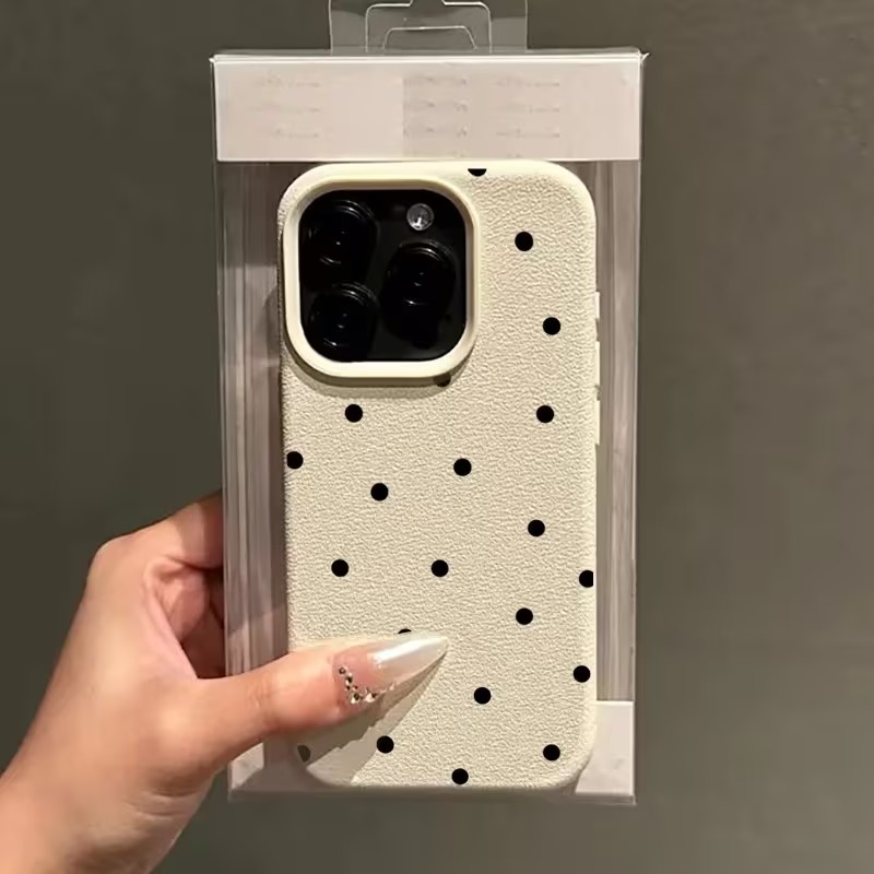 Black Polka Dots Phone Case Fo – Phone Cases Black recenzja i cena