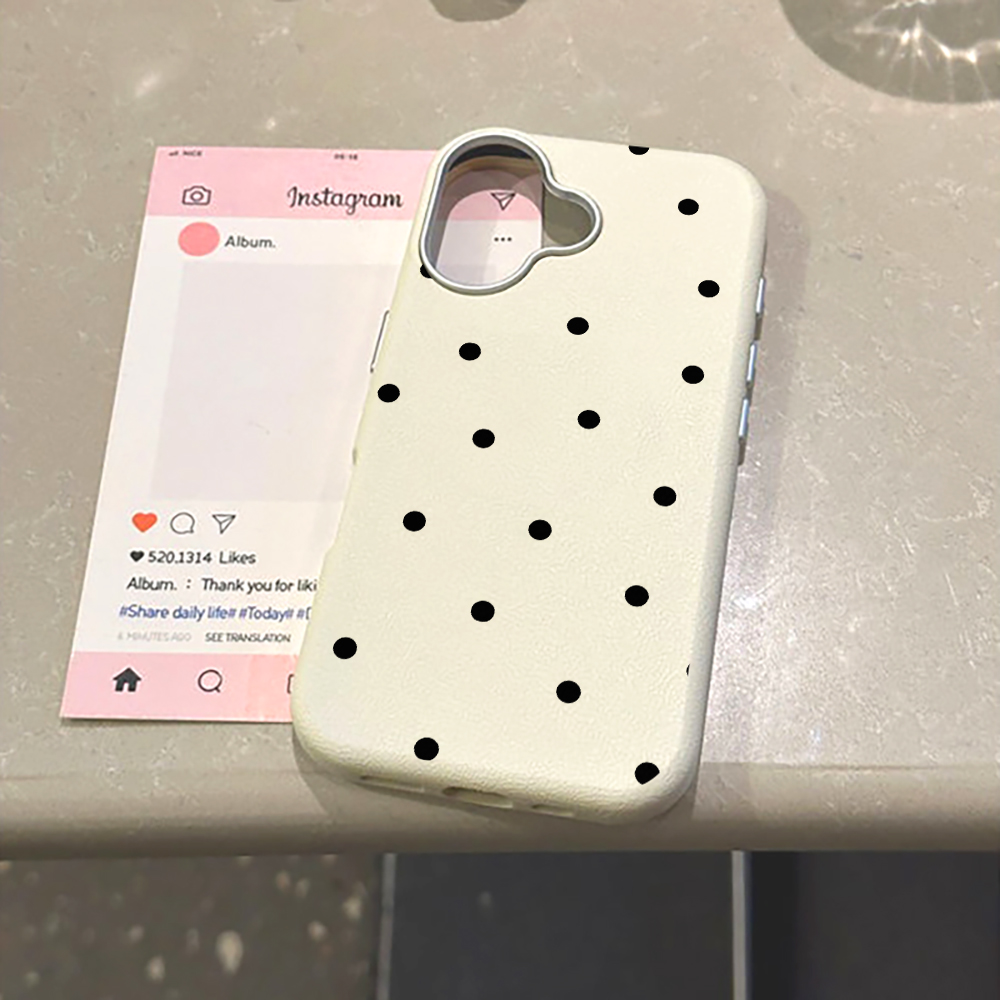 Minimalist Black Polka Dot  Ph – Phone Cases Black recenzja i cena