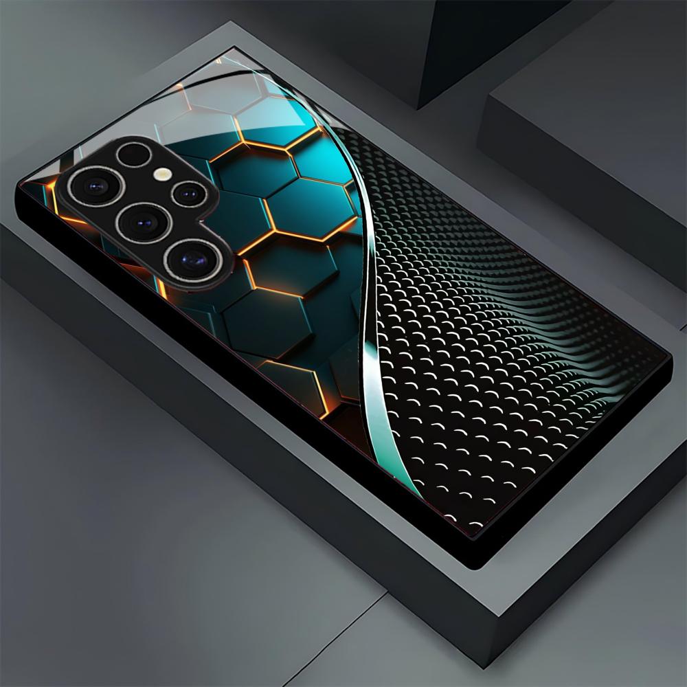 Creative Honeycomb Wood Patter – Phone Cases For Samsung S21 5G recenzja i cena