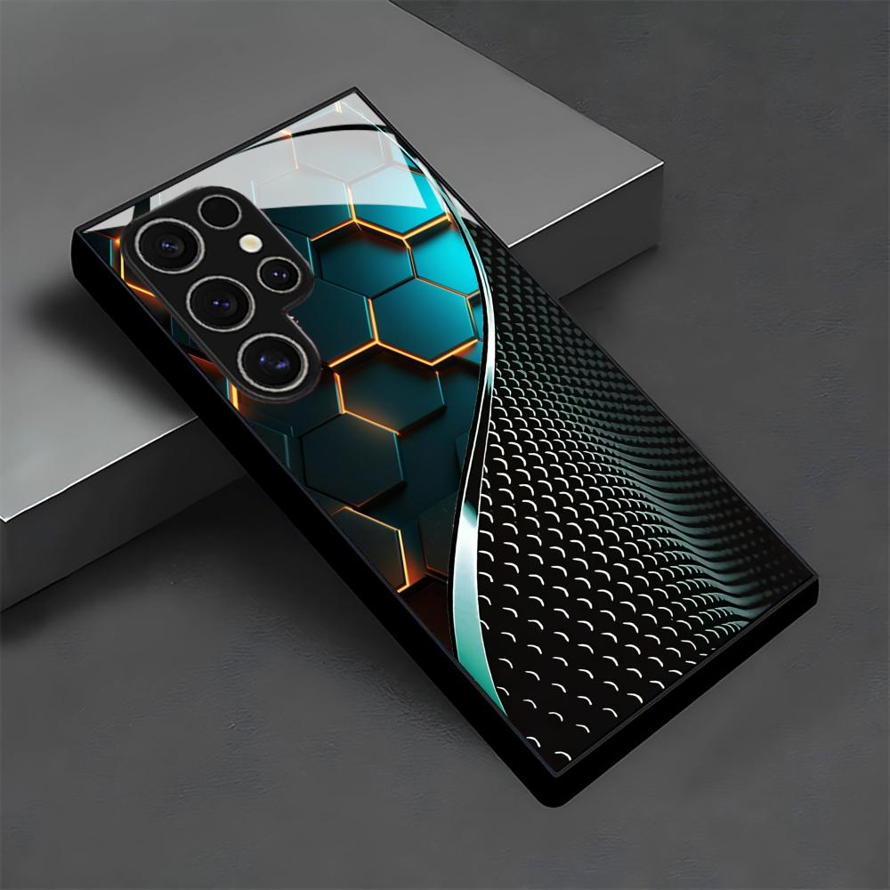 Creative Honeycomb Wood Patter – Phone Cases For Samsung S21 5G recenzja i cena