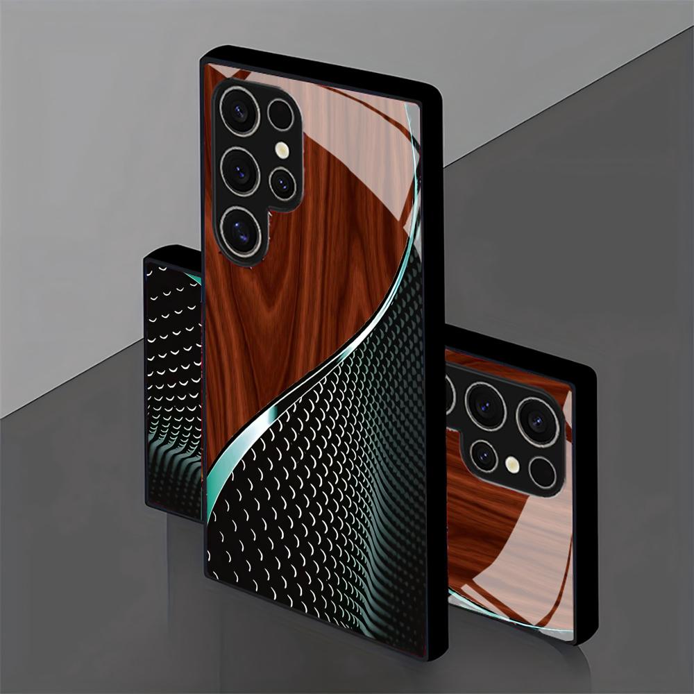 Creative Honeycomb Wood Patter – Phone Cases For Samsung S21 5G recenzja i cena