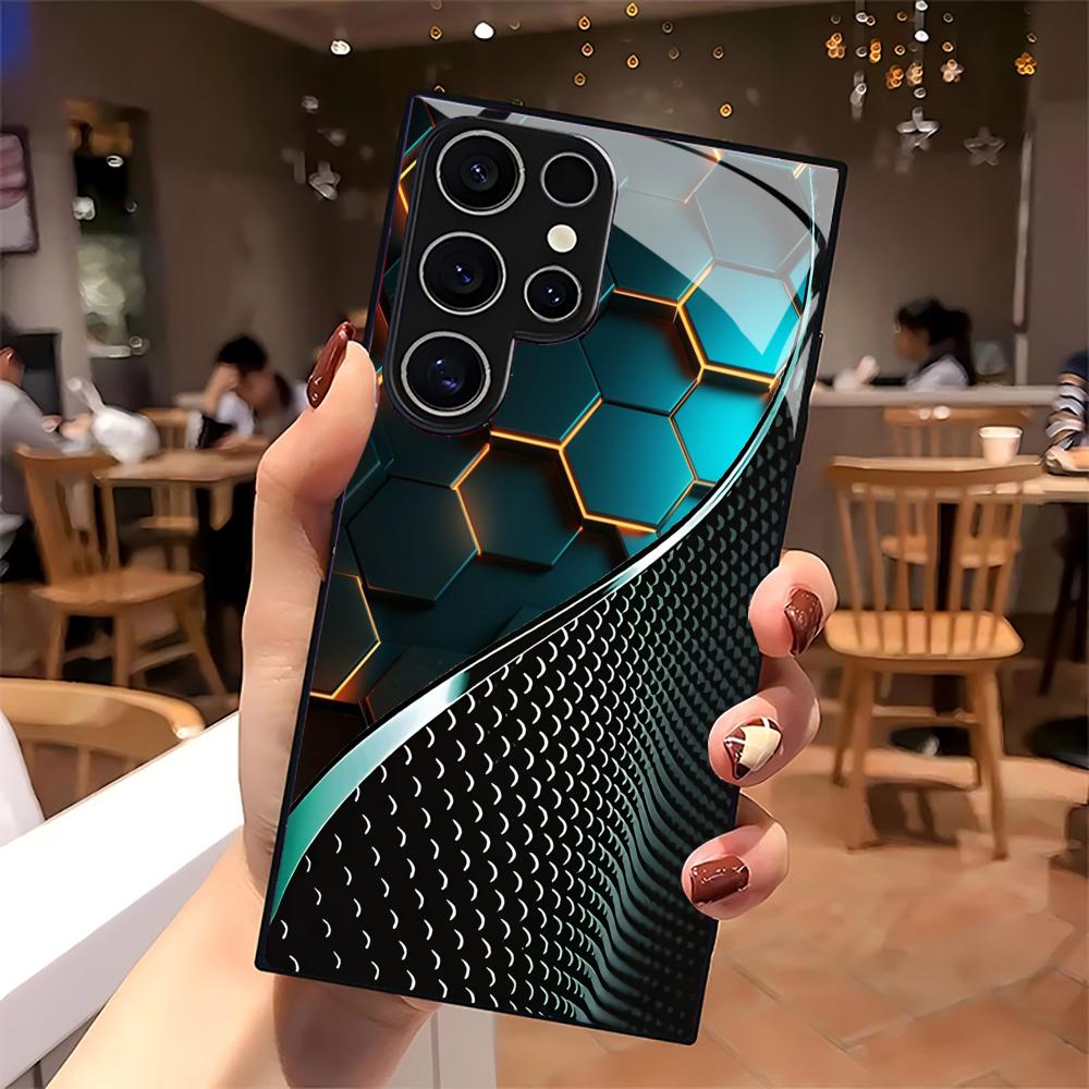 Creative Honeycomb Wood Patter – Phone Cases For Samsung S21 5G recenzja i cena