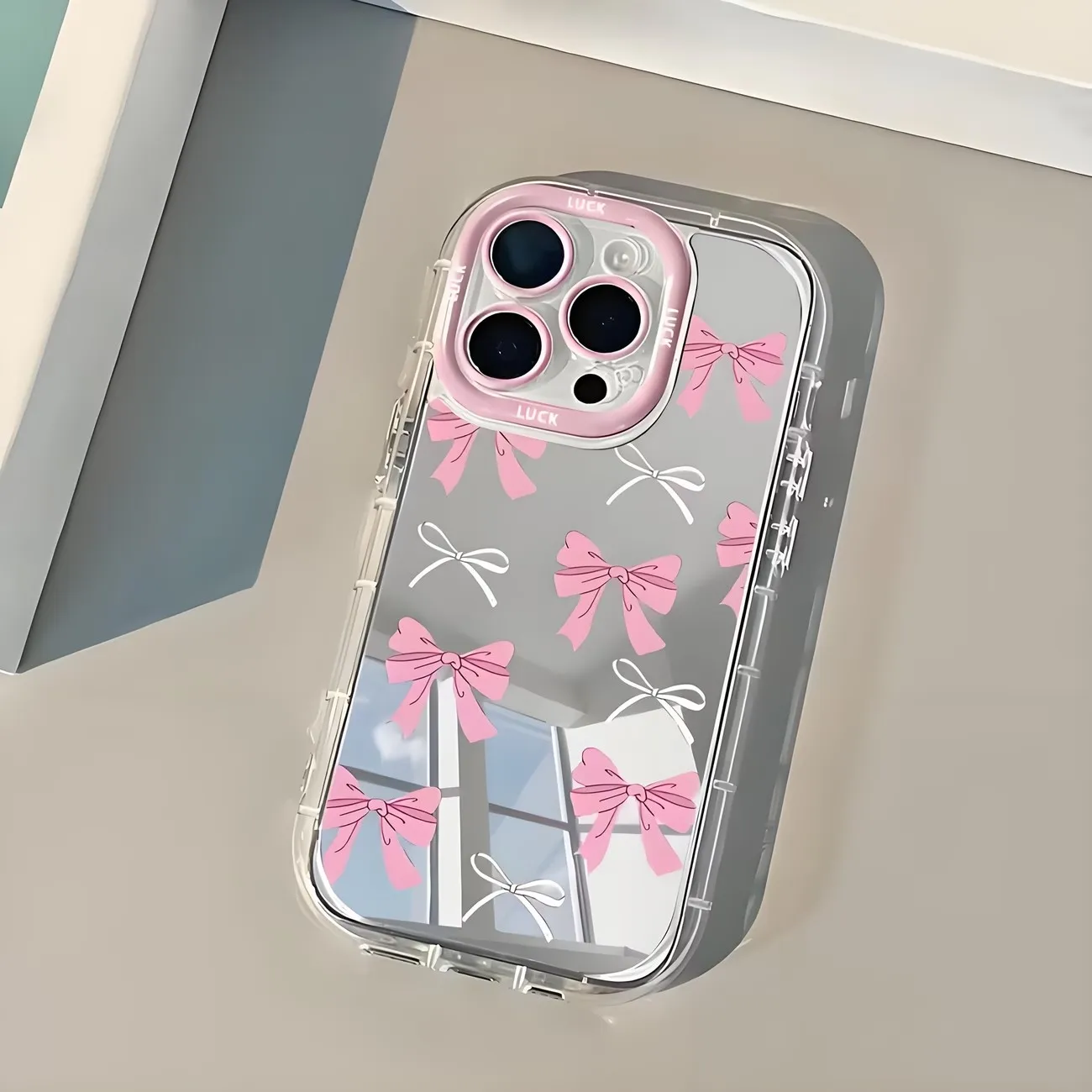Simple Blue Pink Bow Girl Cute – Phone Cases Pink recenzja i cena
