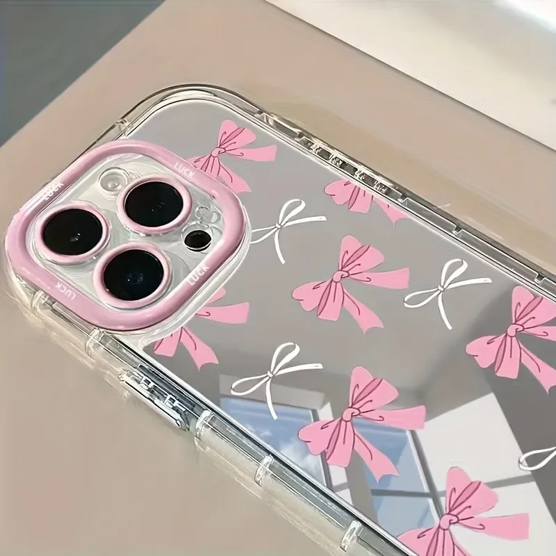 Simple Blue Pink Bow Girl Cute – Phone Cases Pink recenzja i cena