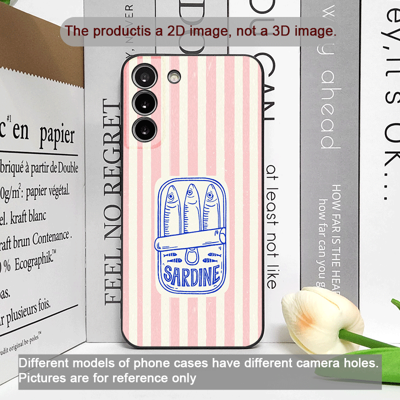 Cute Striped Pattern Sardines  – Phone Cases Cute recenzja i cena