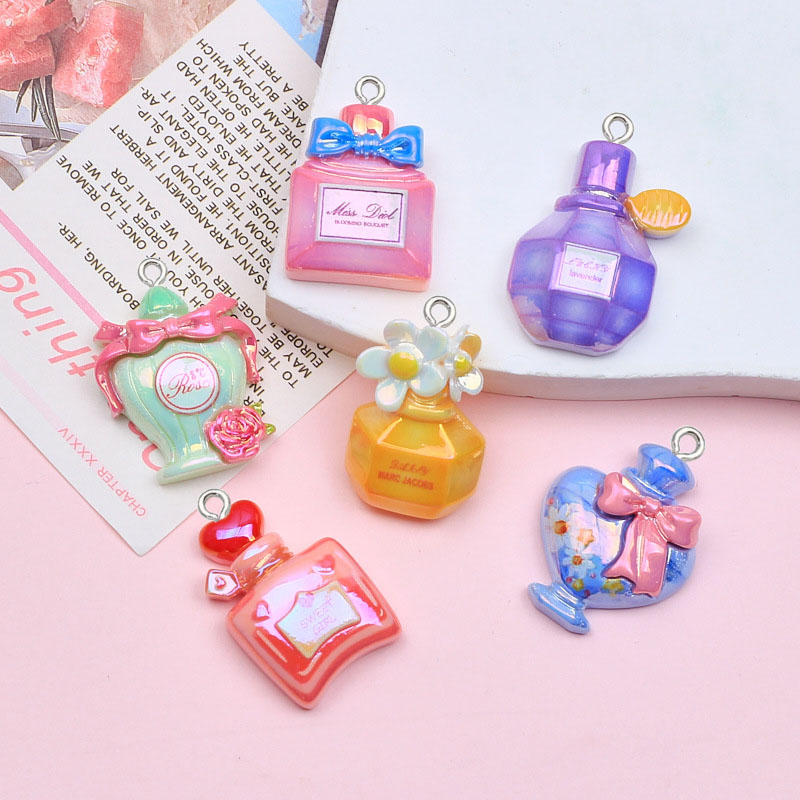 10pcs electroplated bow perfum – Phone Cases With Charms recenzja i cena