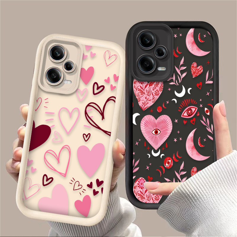 Pink Heart-shaped Phone Case f – Phone Cases Pink recenzja i cena
