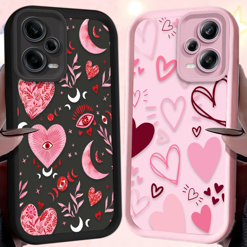 Pink Heart-shaped Phone Case f – Phone Cases Pink recenzja i cena
